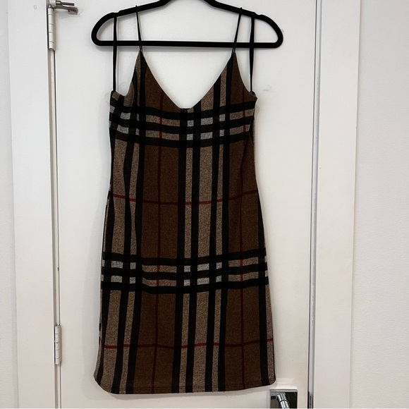 Plaid London Mini Dress - Picture 1 of 9